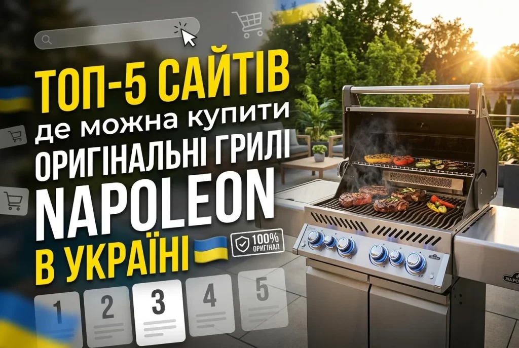 ТОП-5 сайтів, де можна купити оригінальні грилі Napoleon в Україні